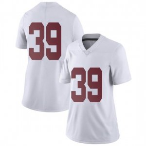 NCAA Women's Alabama Crimson Tide #41 Carson Ware Stitched College Nike Authentic No Name White Football Jersey HJ17Z66AR